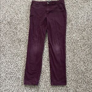 H&M Boys burgundy Slim Fit Pants size 10